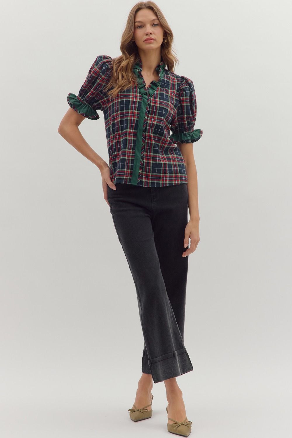 Holly Tartan Top Entro