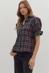 Holly Tartan Top Entro
