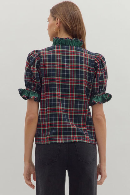 Holly Tartan Top Entro