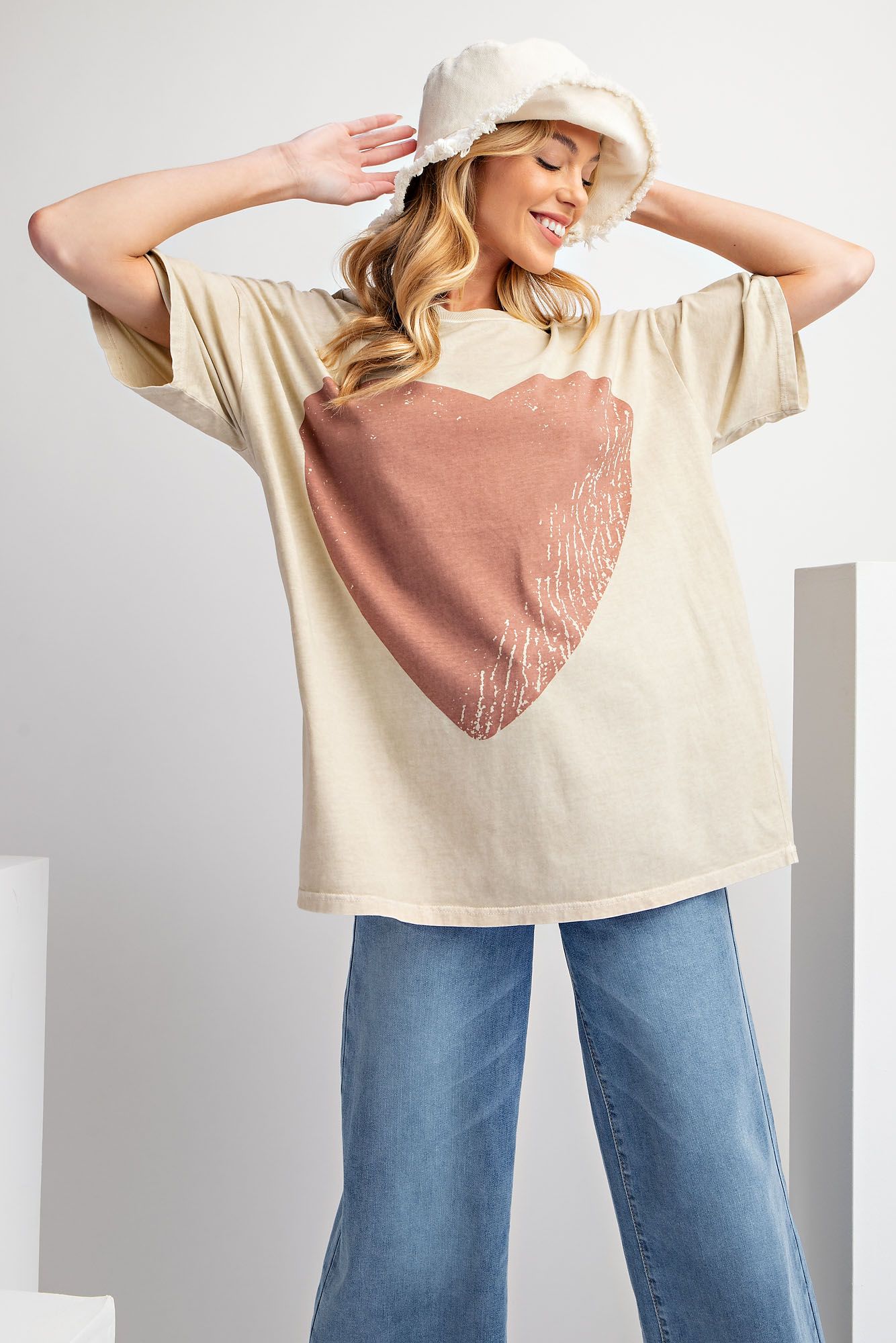 Minnie Mineral Washed Heart Top