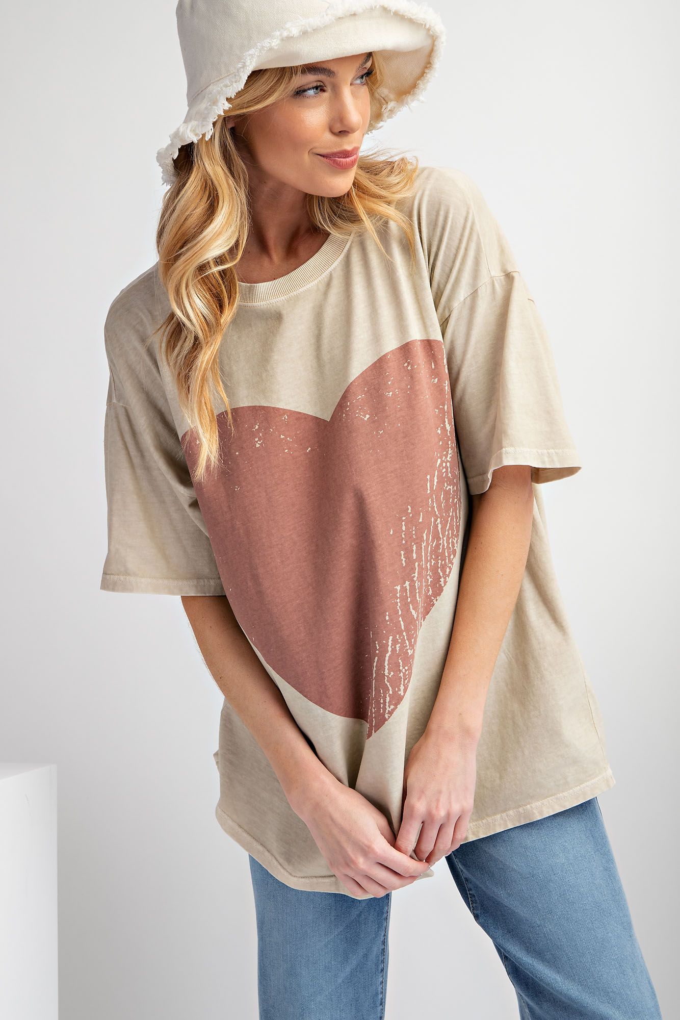 Minnie Mineral Washed Heart Top