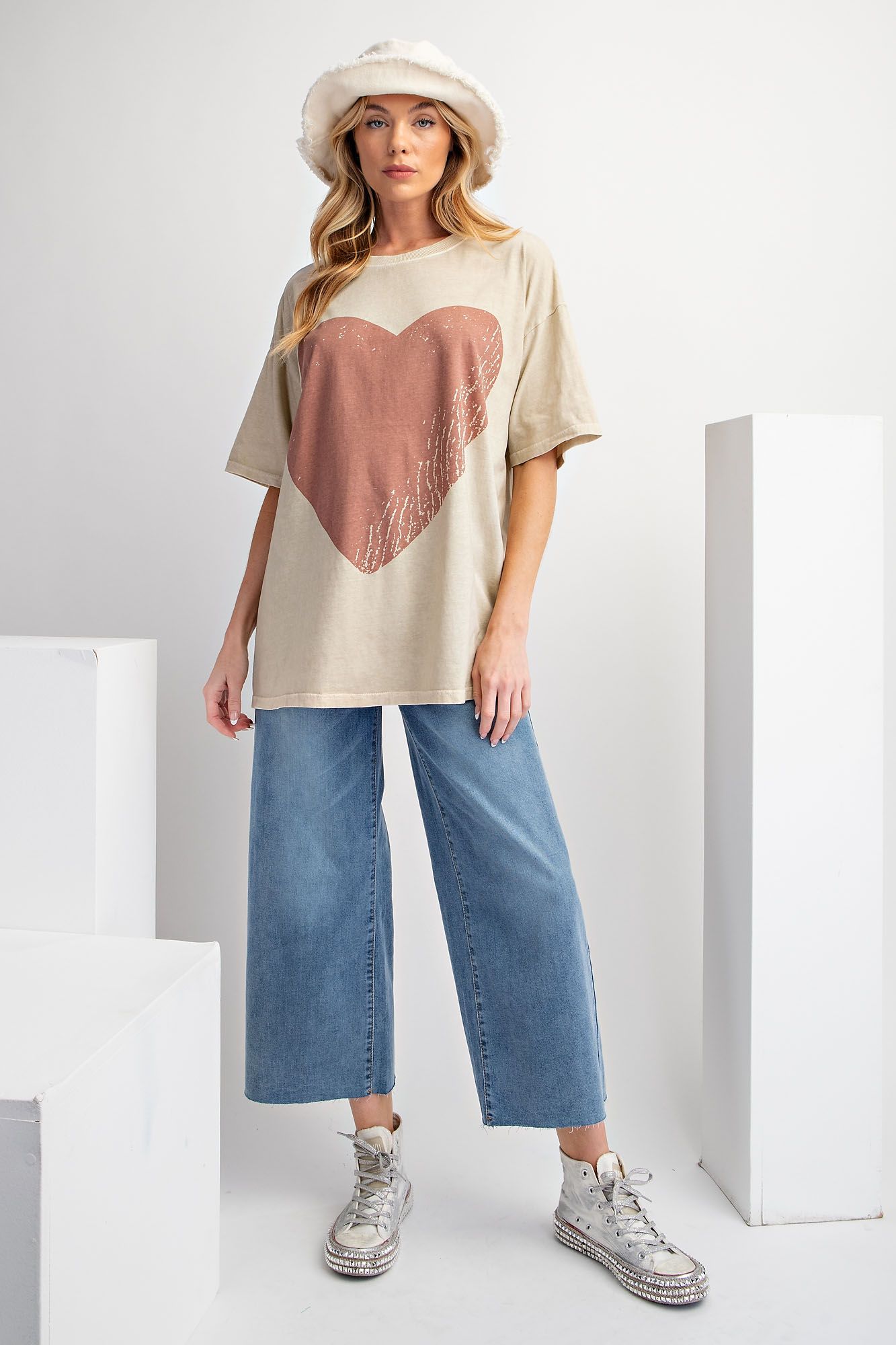 Minnie Mineral Washed Heart Top