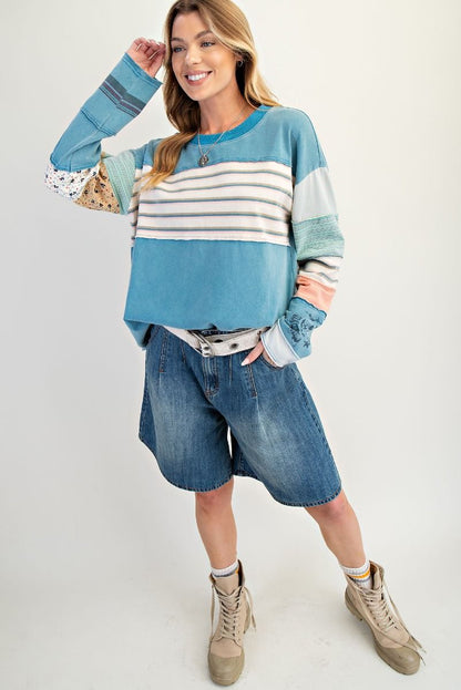 Coastal Patchwork Pullover