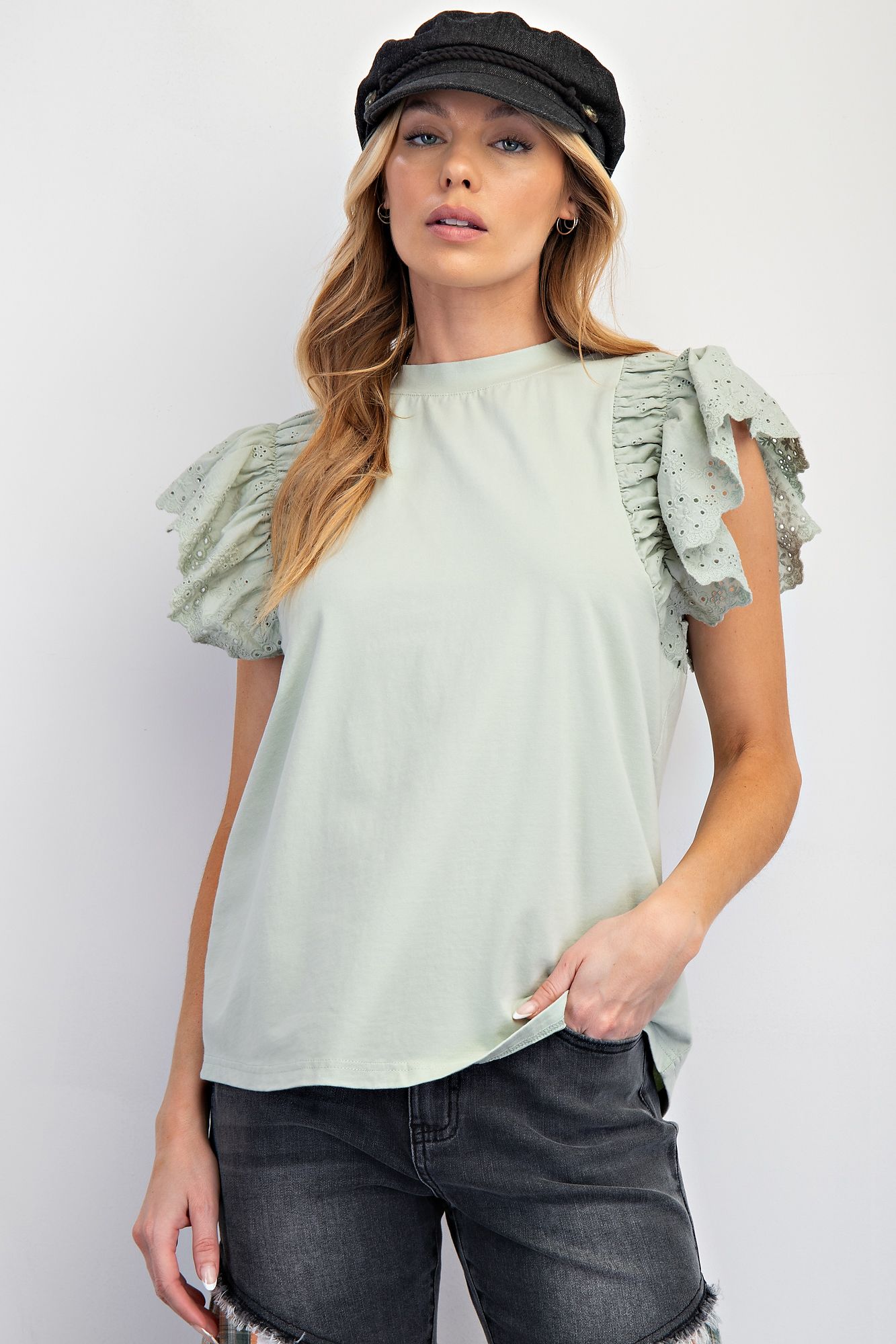 Sage &amp; Soar Lace Top