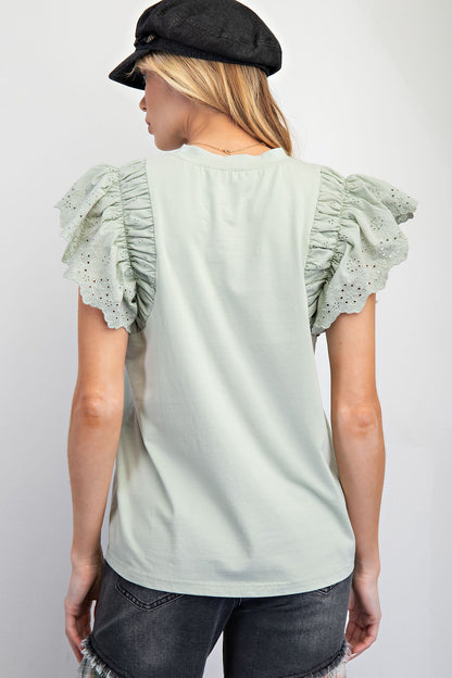 Sage &amp; Soar Lace Top