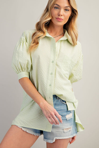 Olivia Oversized Button-Down Top