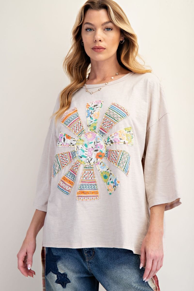 Sunburst Patchwork top