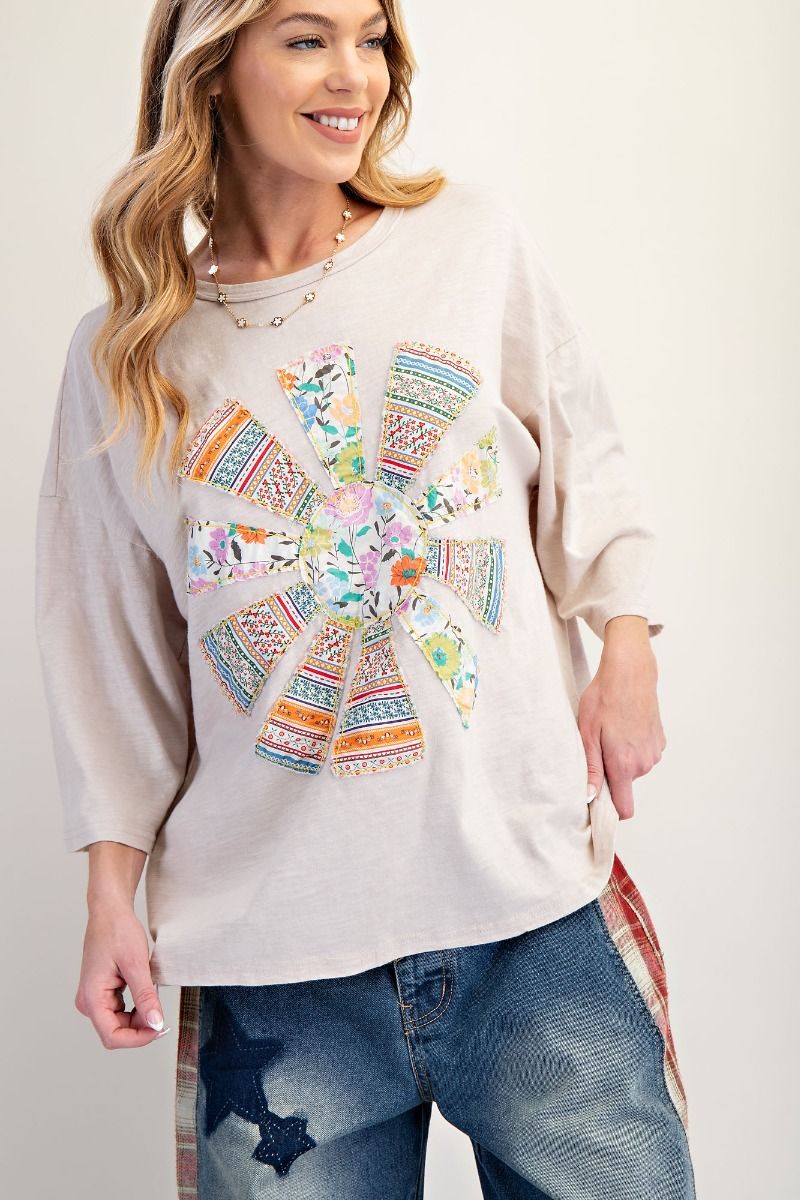 Sunburst Patchwork top