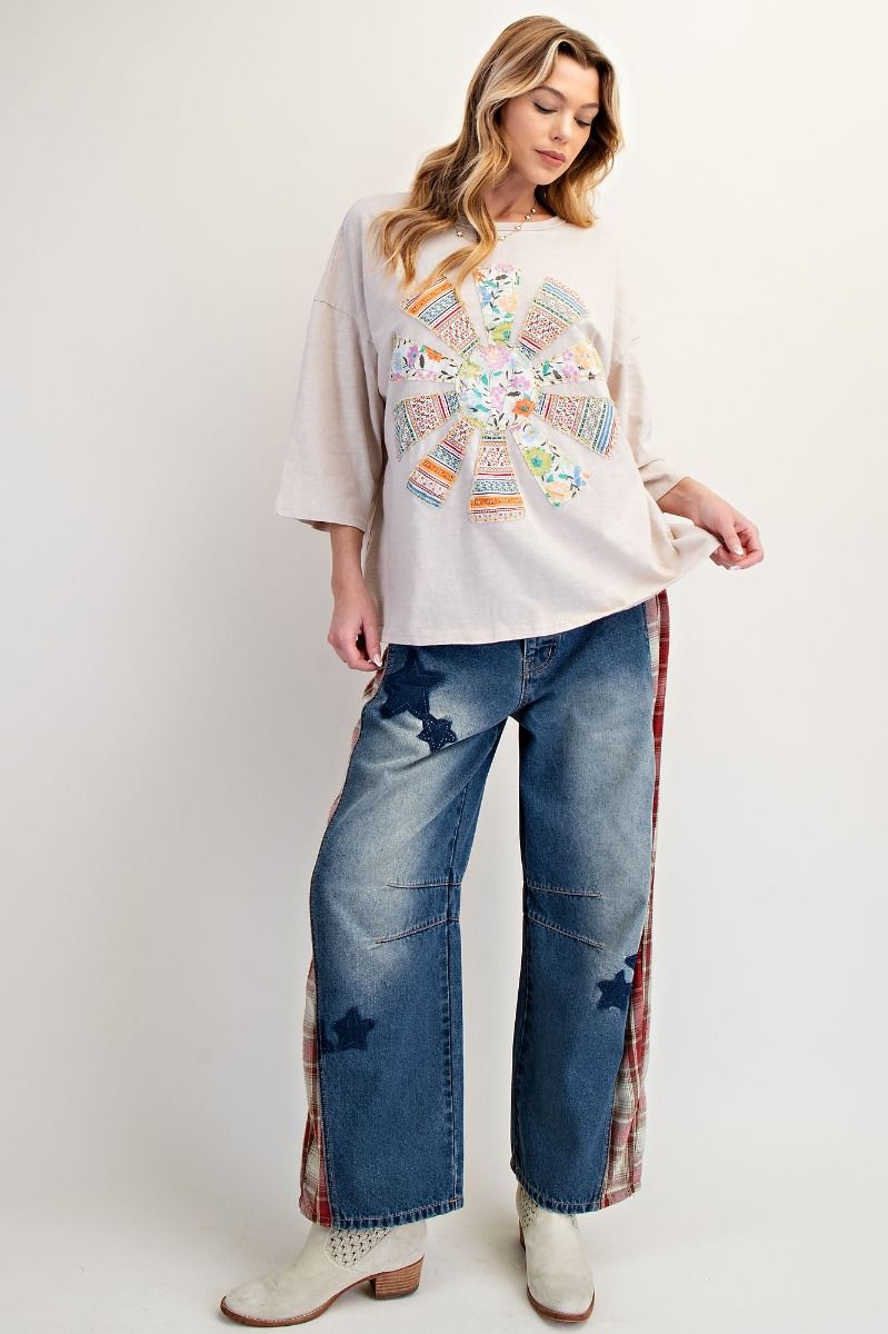 Sunburst Patchwork top