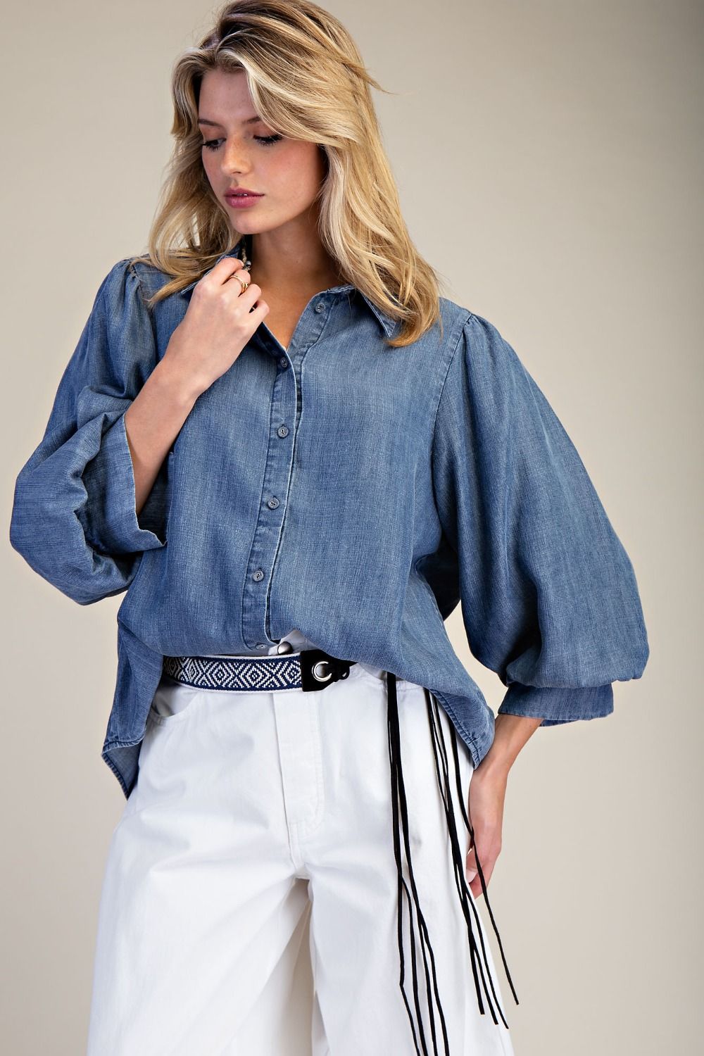 Hollis Denim Button Down