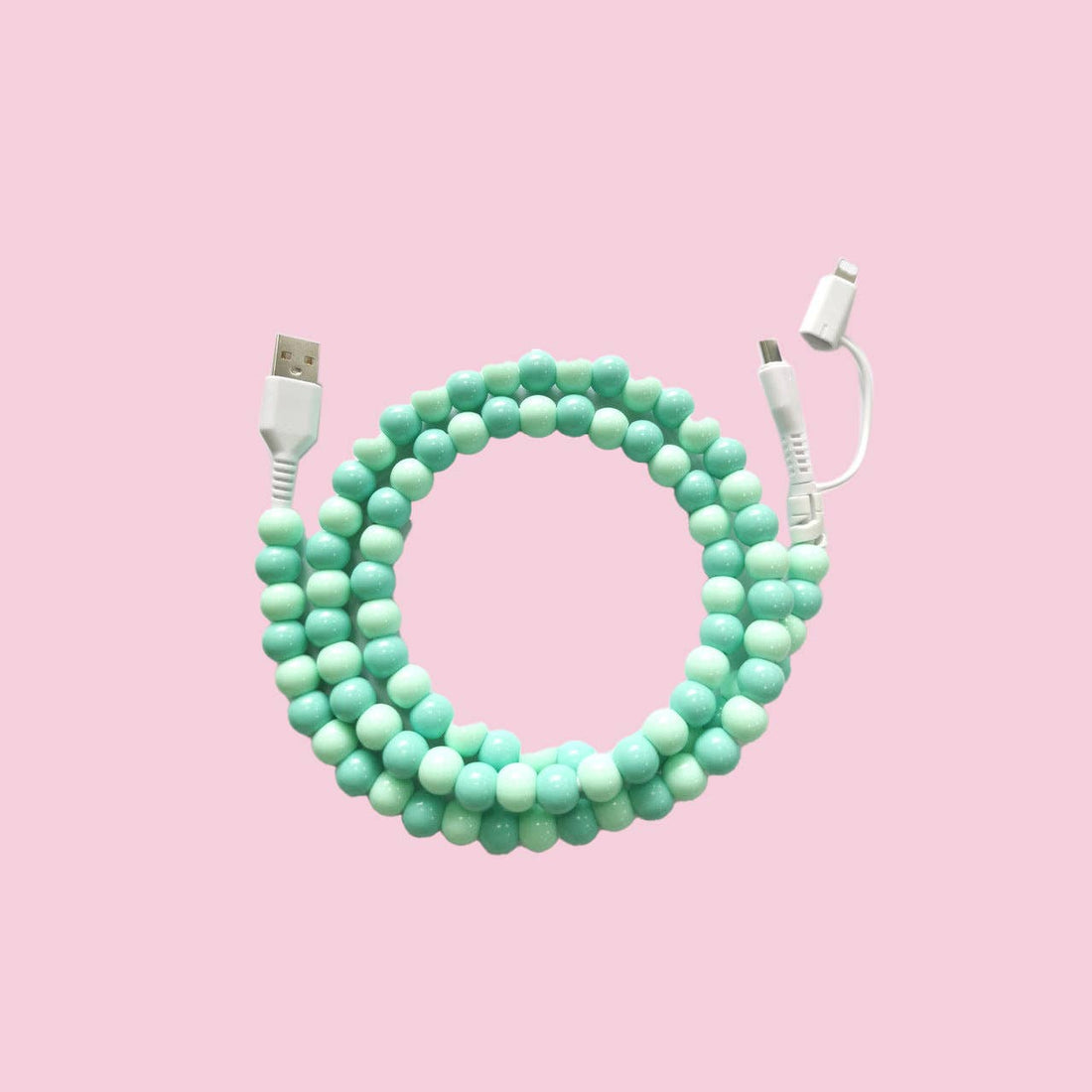 Beaded phone charger