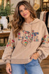 Love in Bloom Floral Hoodie Easel
