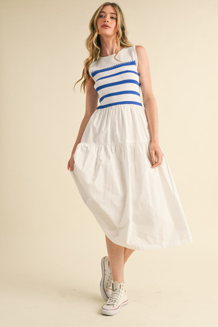 Chic Stripe Midi