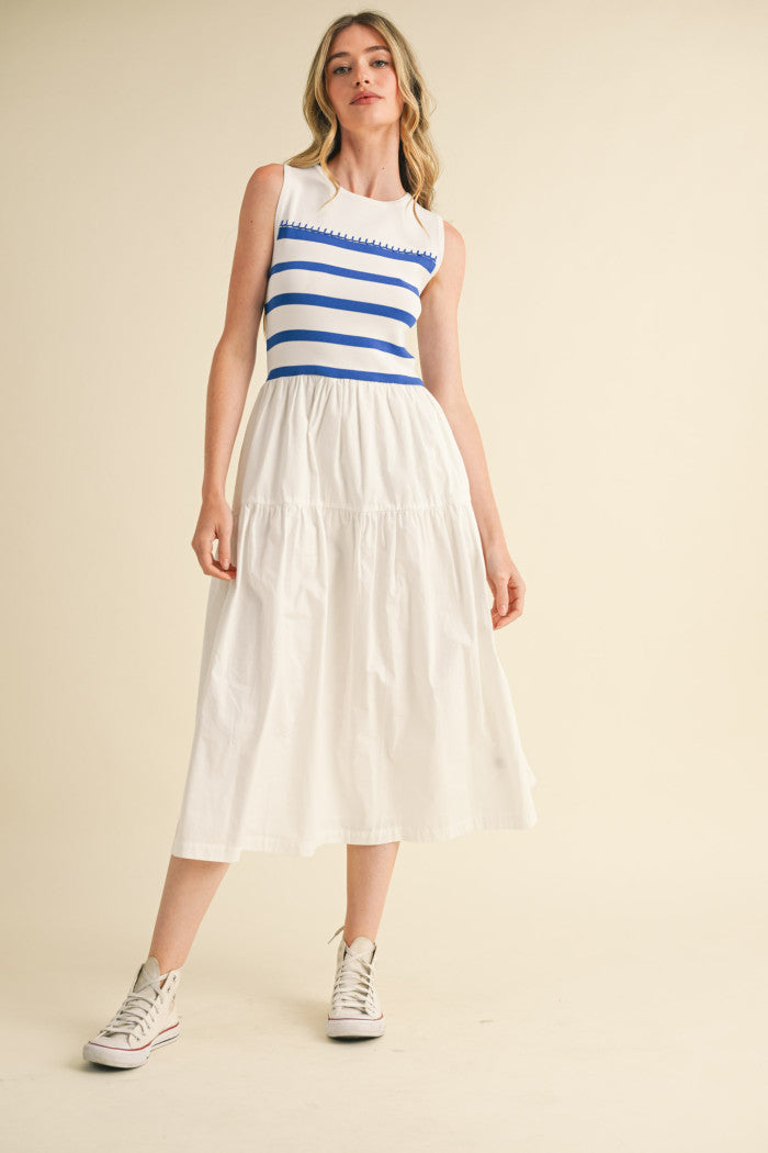 Chic Stripe Midi