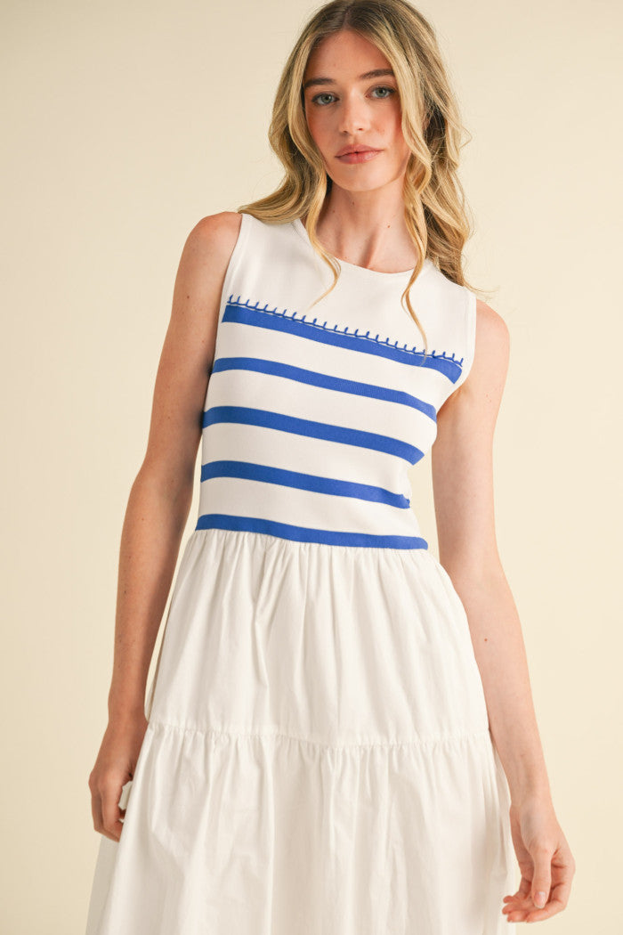Chic Stripe Midi