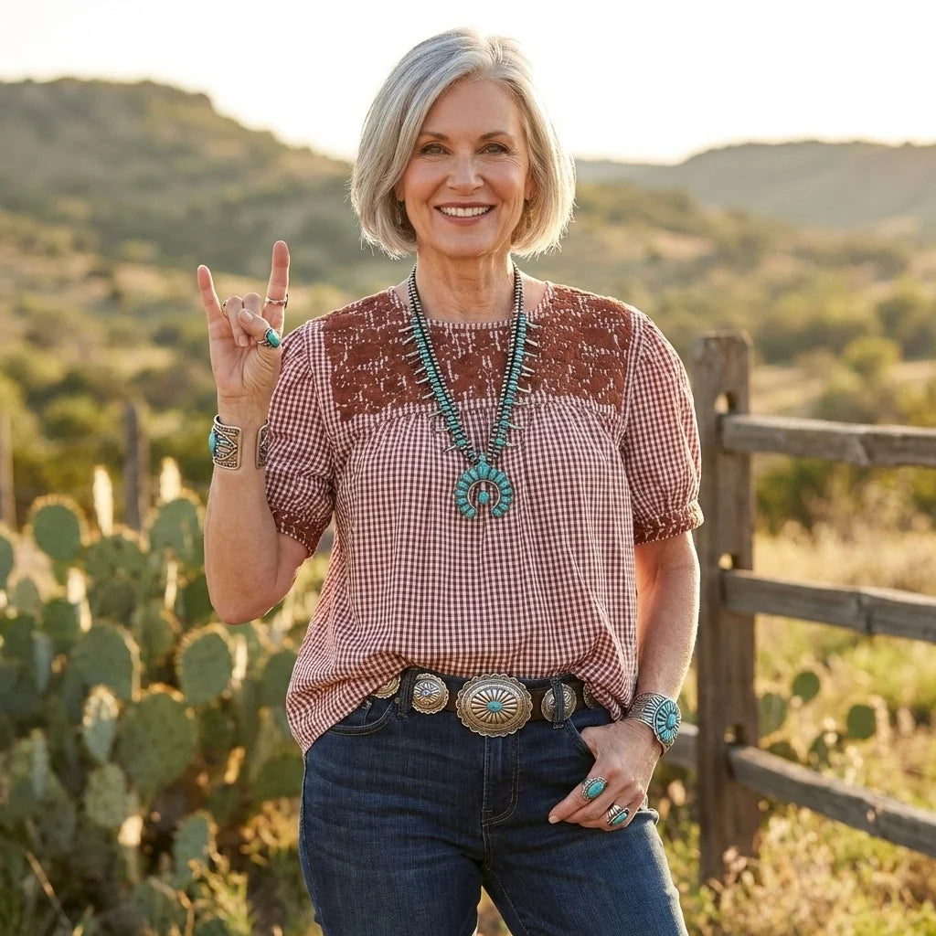 The Longhorn Halftime Blouse Spirit dress