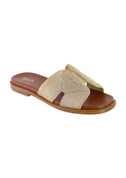 Golden Glow Woven Sandal ✨
