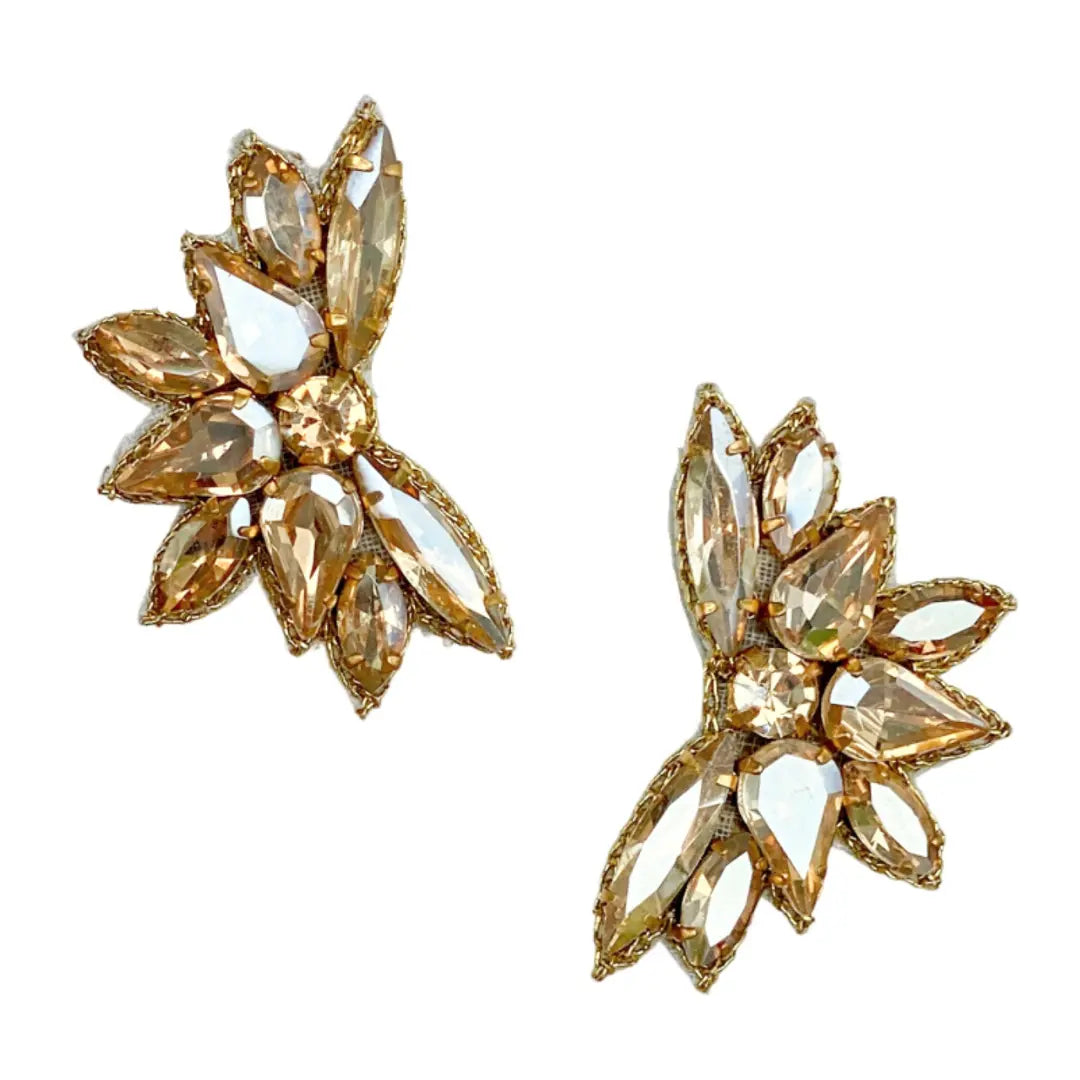 Champagne Lumiere stud earring