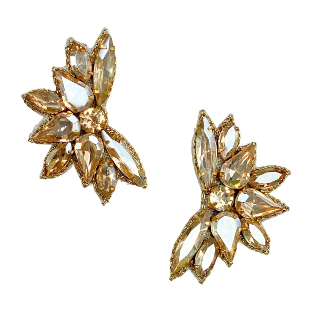 Champagne Lumiere stud earring 