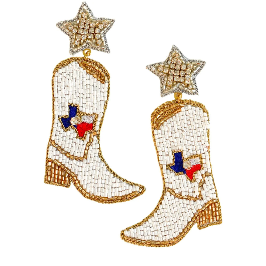 Texan cowboy boot earring
